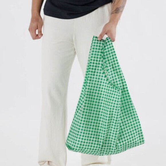 NWT Standard Baggu - Green Gingham - Picture 4 of 4